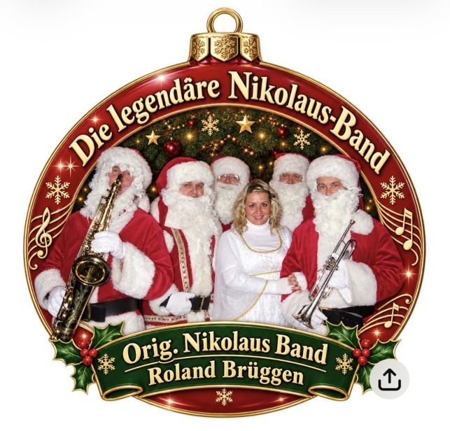 Weihnachtsshow der Nikolaus-Band mit stimmungsvoller Live-Musik